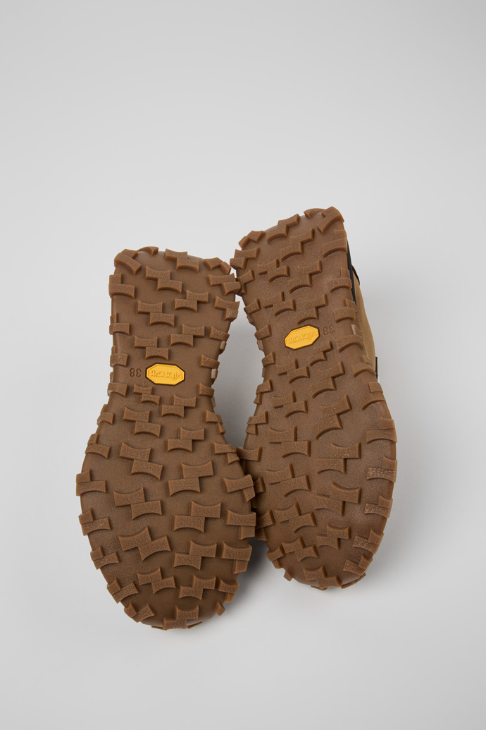 Camper Drift Trail VIBRAM - Brauner Damensneaker aus Textil und Nubukleder