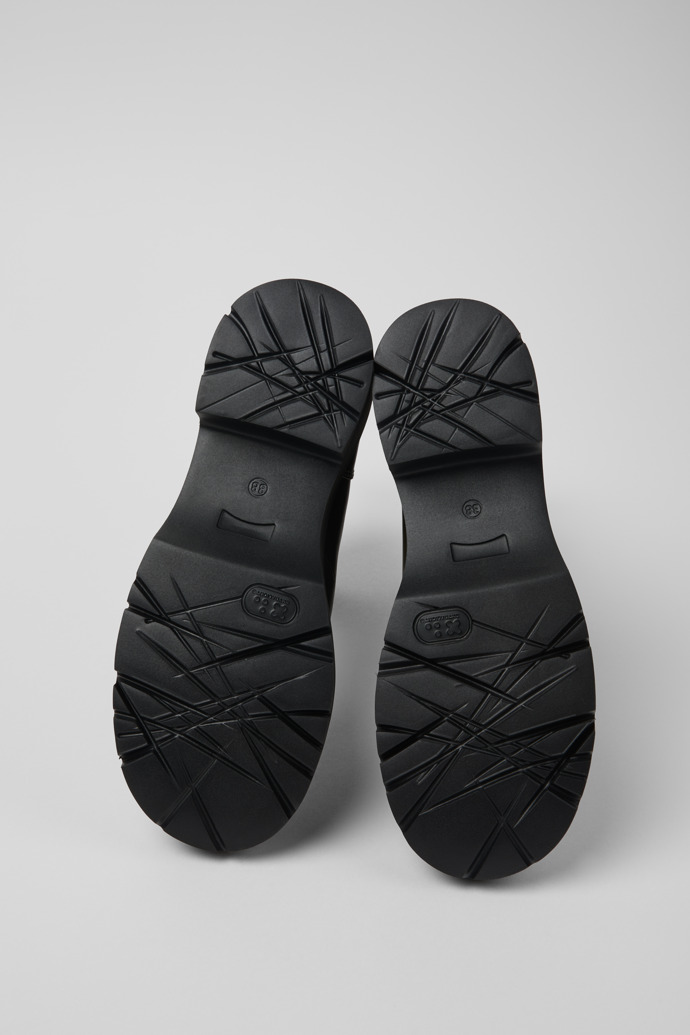 Camper Milah - Grüner Damenstiefel aus Leder mit Reißverschluss