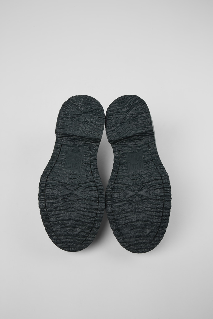 Camper Twins - Schwarzer und grauer Damenloafer aus Leder