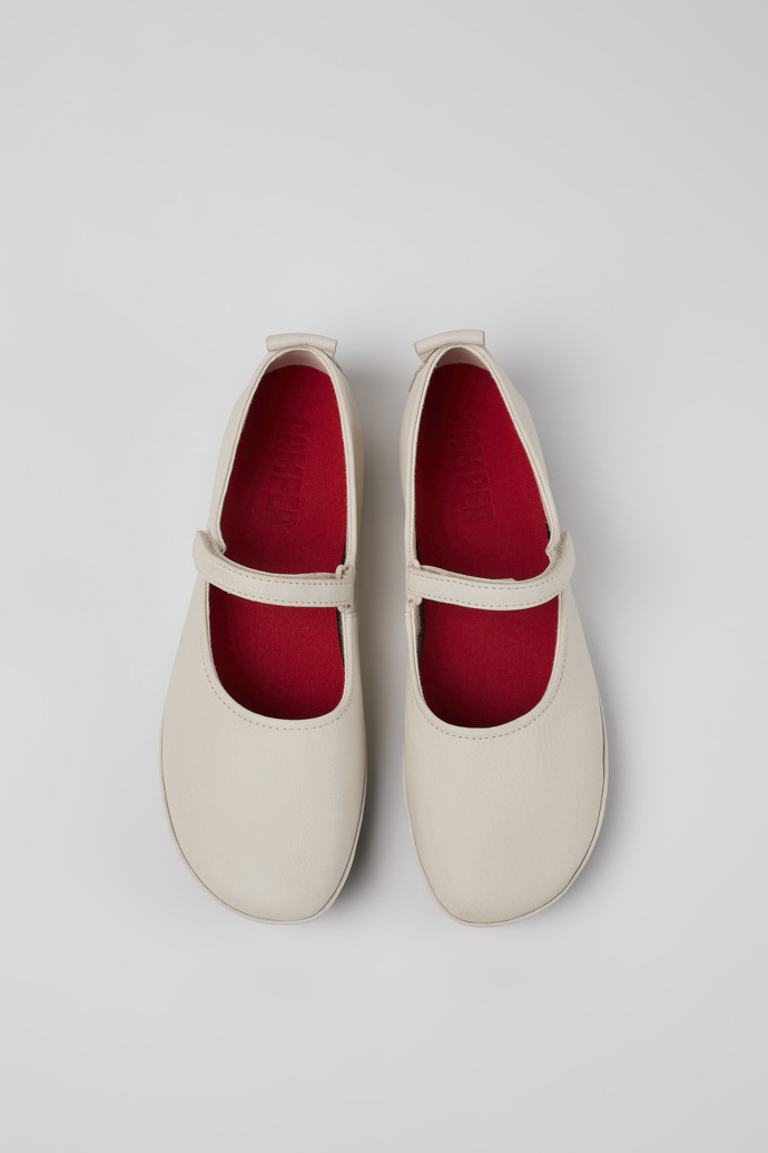 Camper Right - Weiße Damenschuhe aus Leder.
