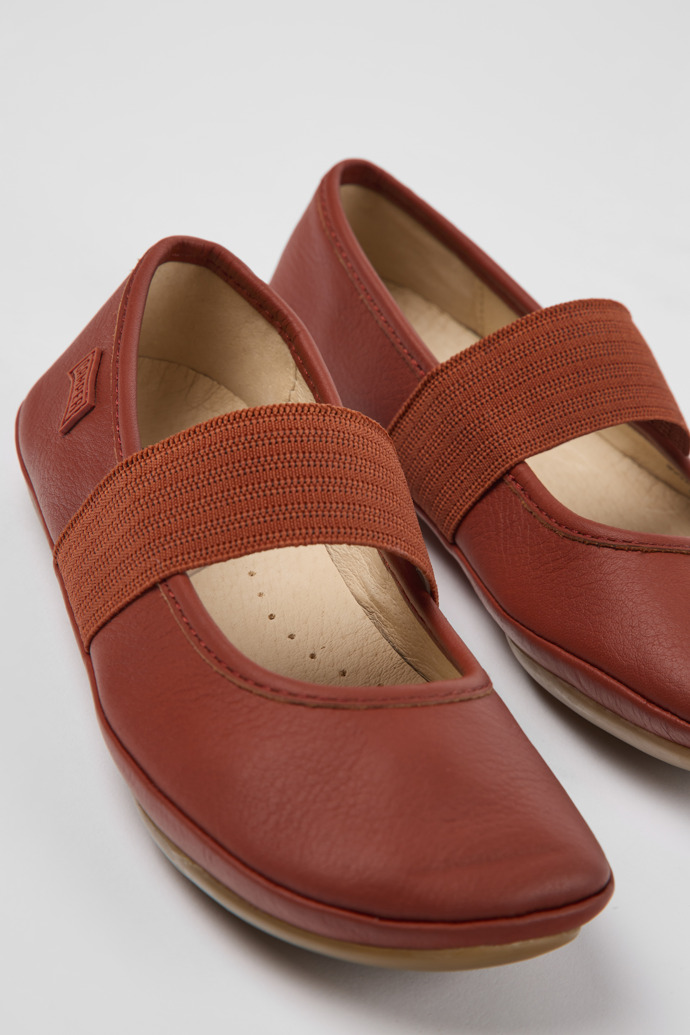Camper Right - Roter Kinderballerina aus Leder