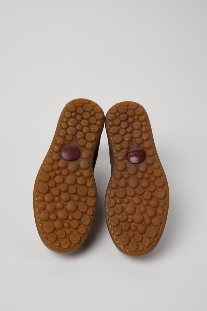 Camper Twins - Brauner Lederschuh für Damen.