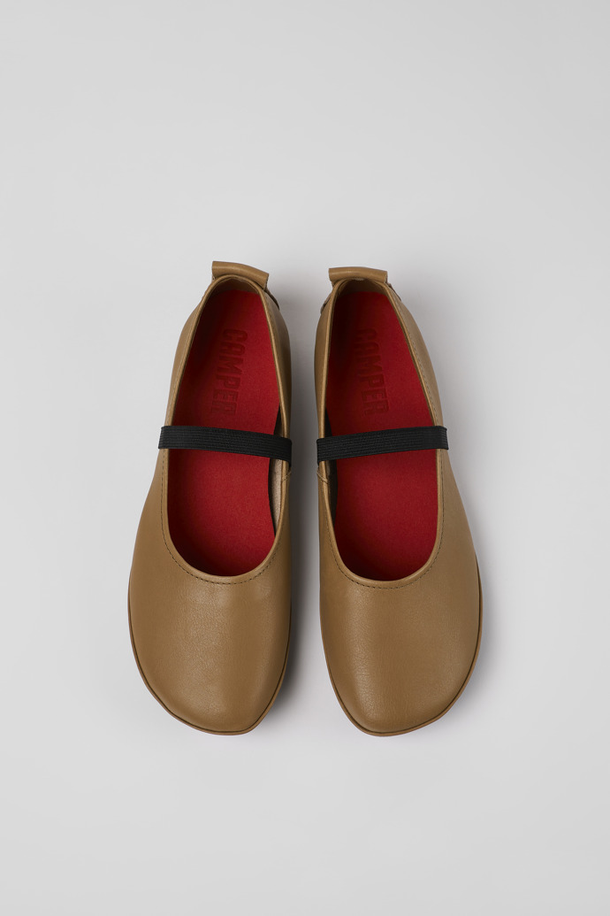 Camper Right - Brauner Mary Jane-Lederschuh für Damen