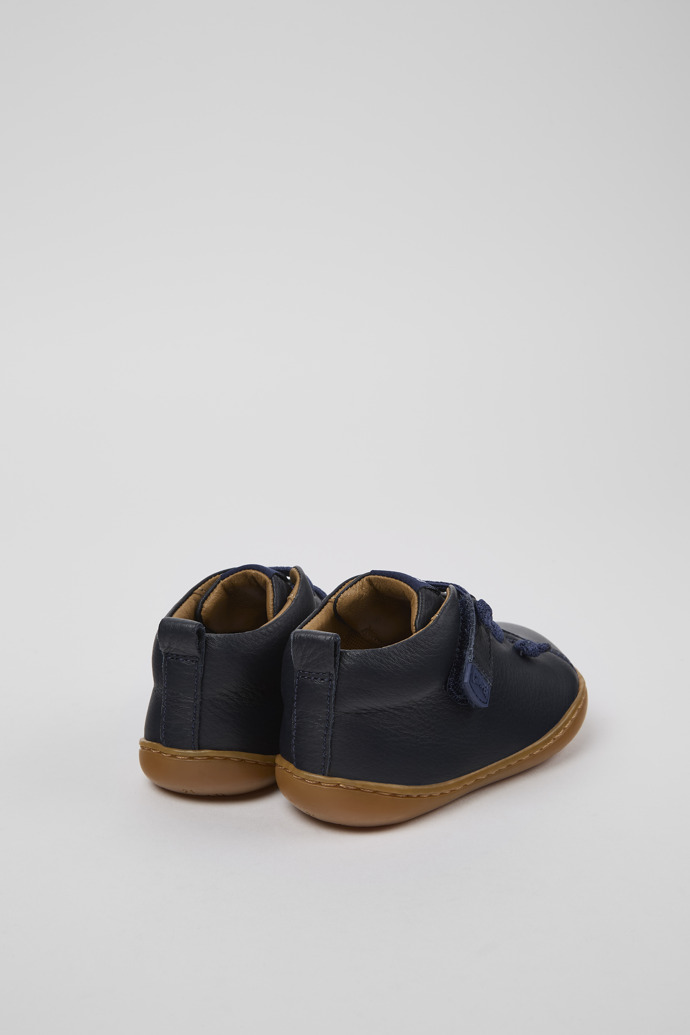 Camper Peu - Blaue Kinderstiefelette aus Leder.