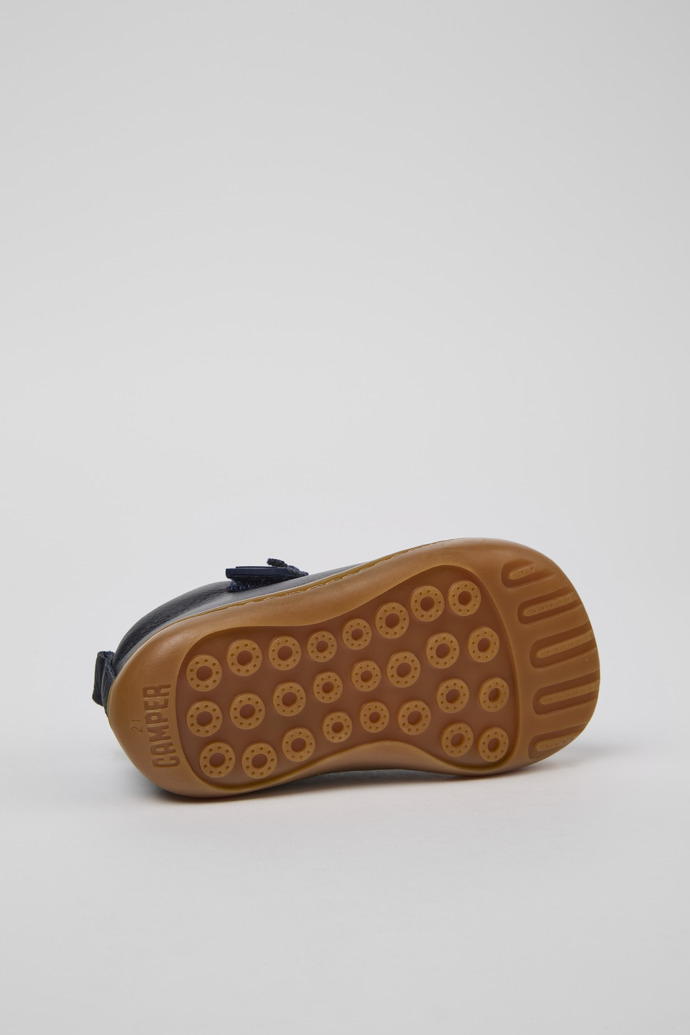 Camper Peu - Blaue Kinderstiefelette aus Leder.