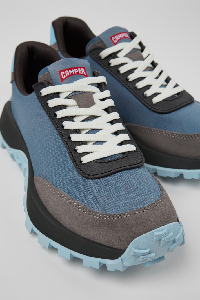 Camper Drift Trail VIBRAM - Grauer Damensneaker aus Textil und Nubukleder