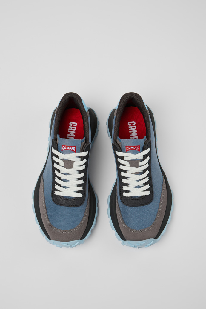 Camper Drift Trail VIBRAM - Grauer Damensneaker aus Textil und Nubukleder
