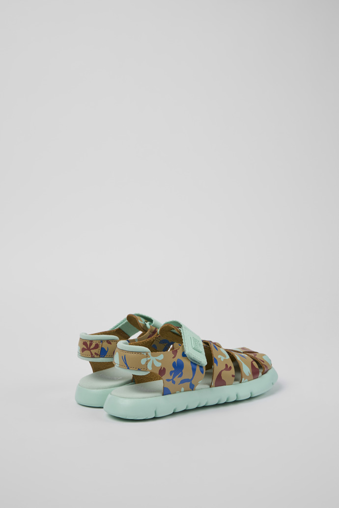 Camper Oruga - Mehrfarbige Sandalen aus Leder/Textil