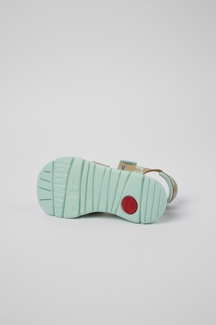 Camper Oruga - Mehrfarbige Sandalen aus Leder/Textil