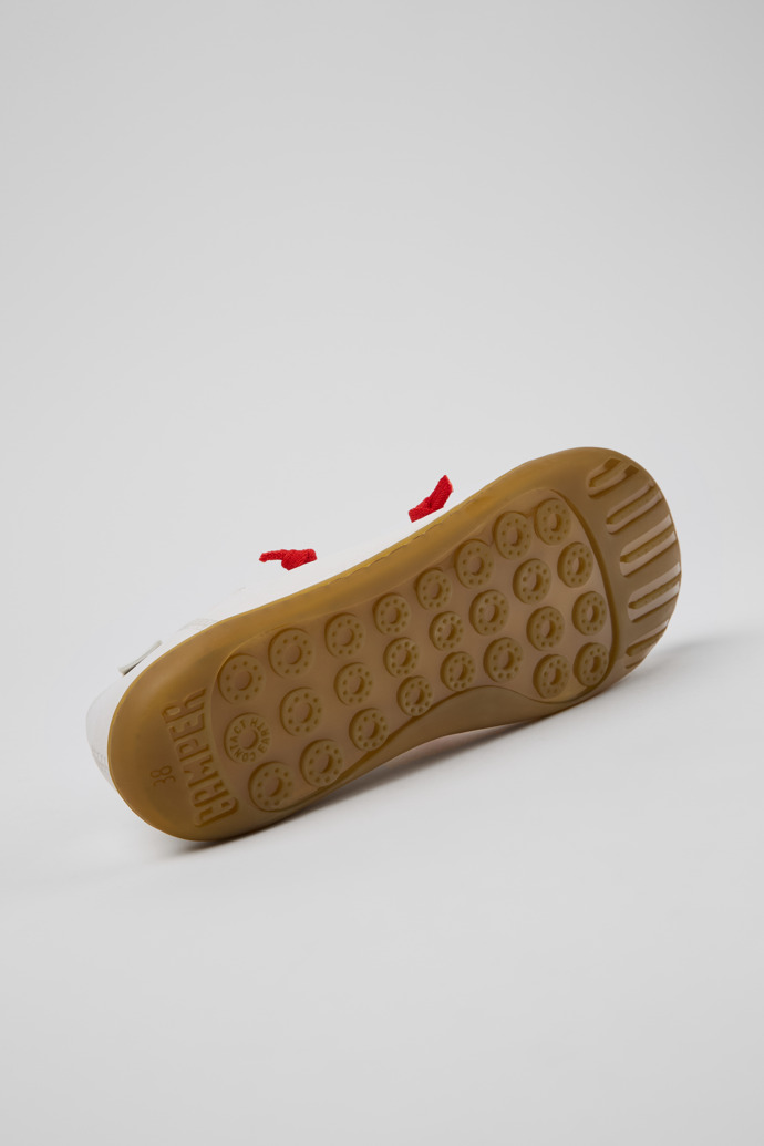 Camper Twins - Weißer Frauenschuh aus Leder.