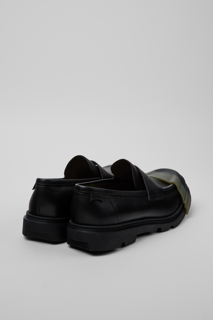Camper Junction - Schwarze Herrenmokassins aus Leder.