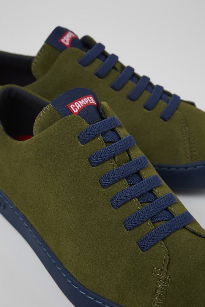 Camper Peu Touring - Grüner Herrensneaker aus Nubukleder