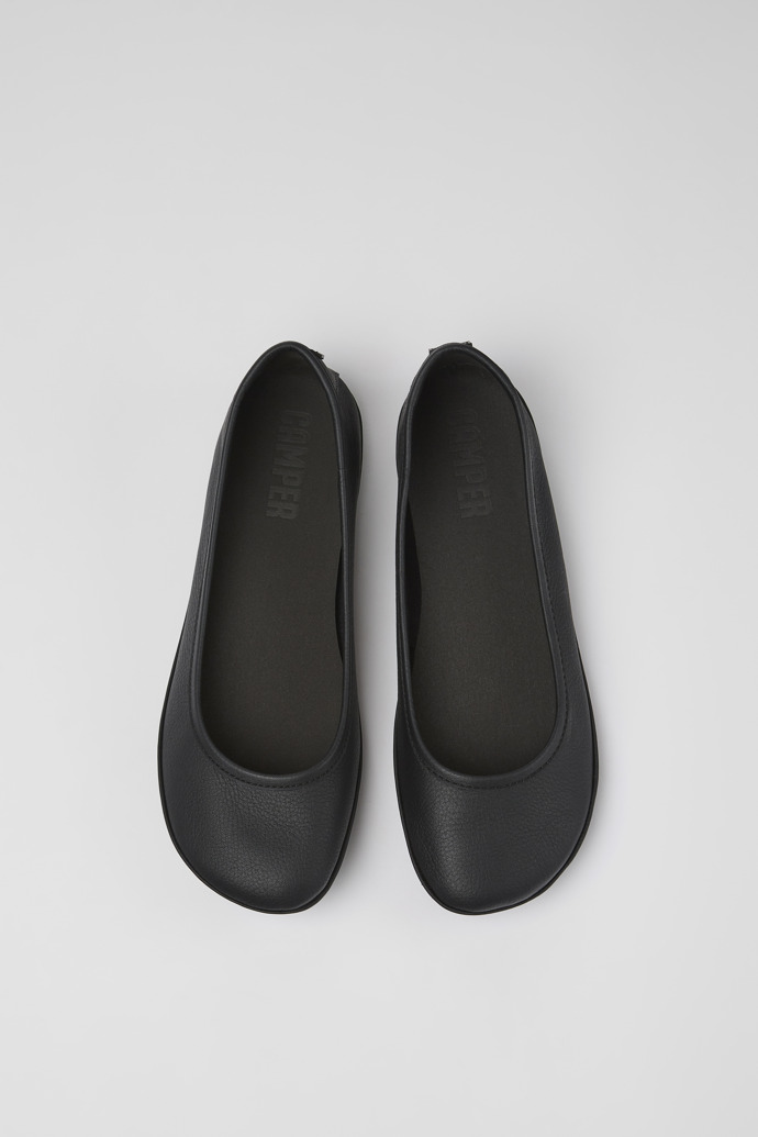 Camper Right - Schwarze Lederballerinas für Damen
