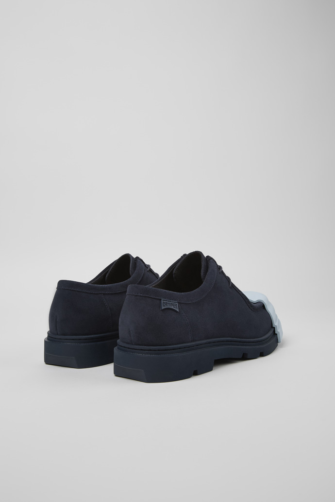 Camper Junction - Blauer Herrenschuh aus Nubukleder