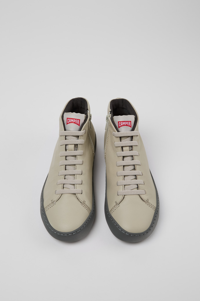 Camper Peu Touring - Graue Damenstiefelette aus Leder