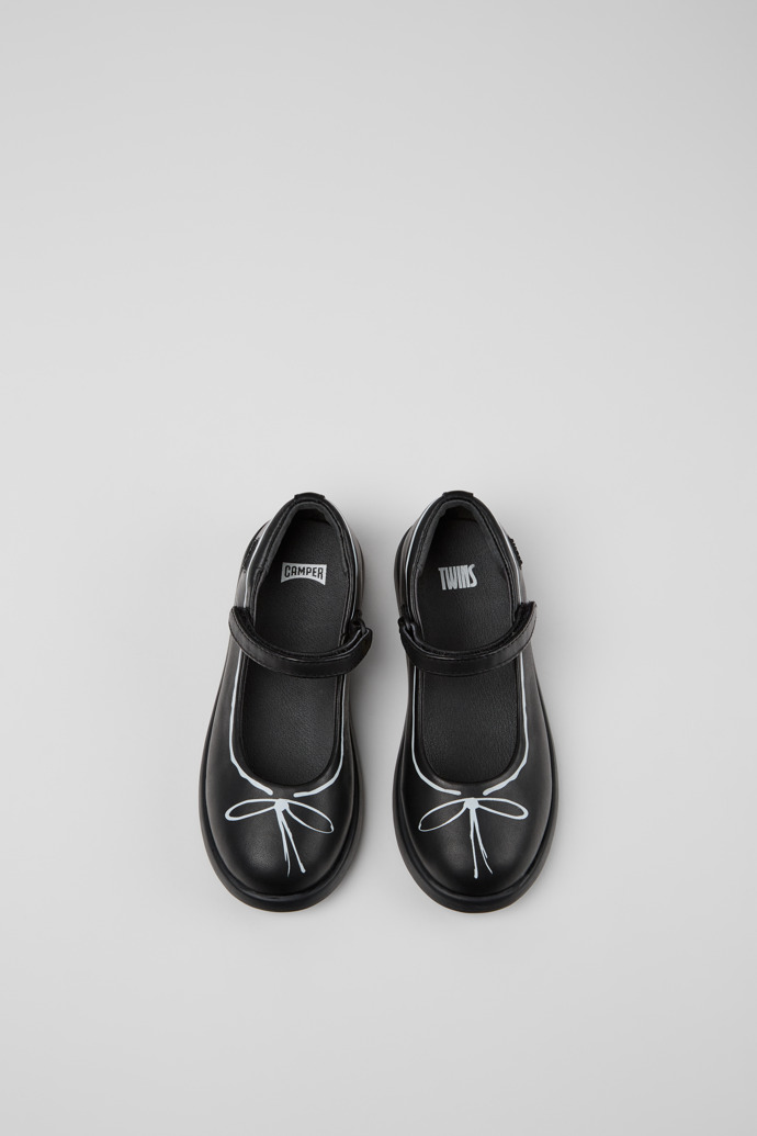 Camper Twins - Schwarzer Kinder-Mary Jane aus Leder
