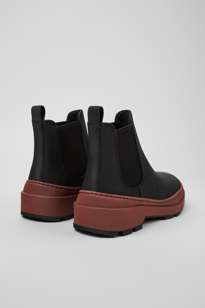 Camper Brutus Trek MICHELIN - Schwarze Damenstiefelette aus Nubukleder