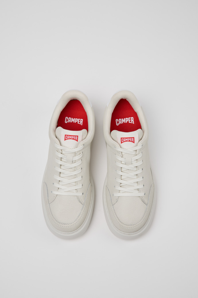 Camper Runner K21 - Weißer Lederschuh für Damen.