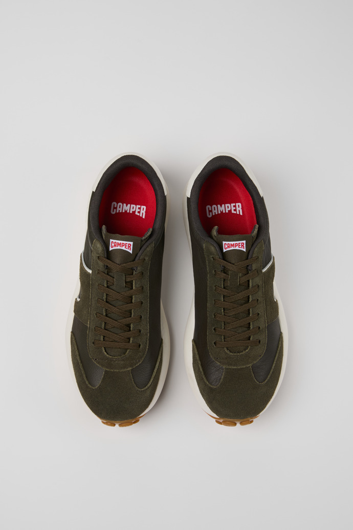 Camper Pelotas Athens - Mehrfarbiger Herrensneaker aus Leder und Nubukleder.