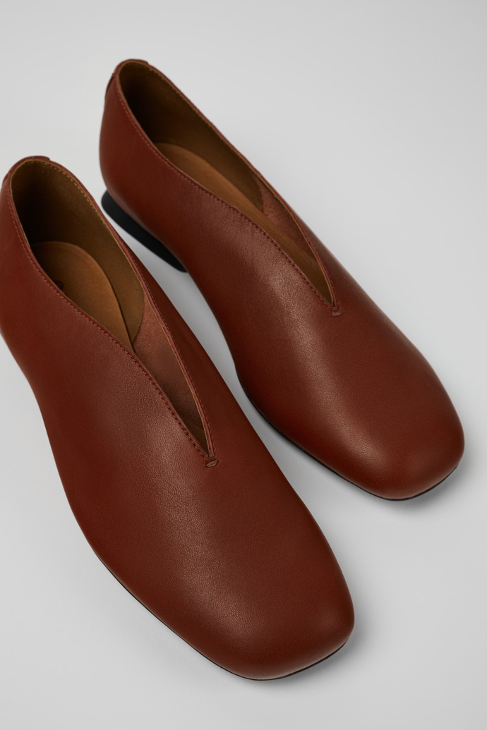 Camper Casi Myra - Roter Lederschuh für Damen.