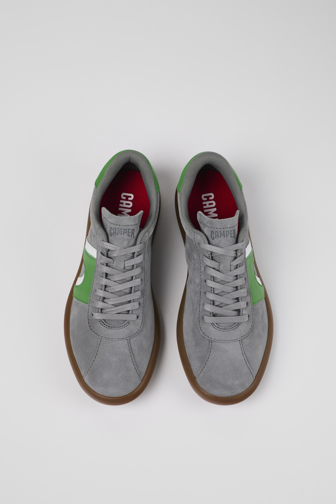 Camper Pelotas Soller - Grauer Damensneaker aus Nubukleder/Leder