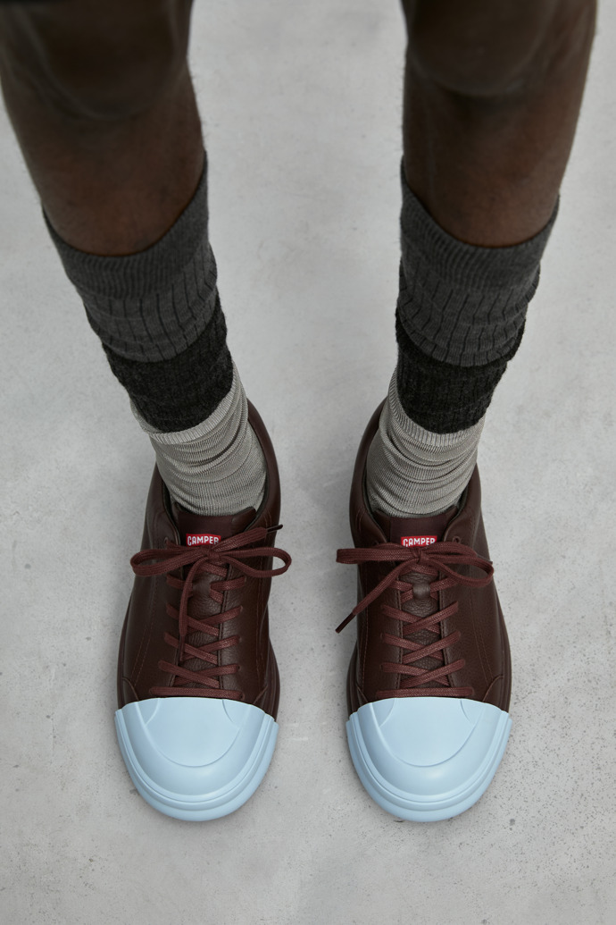 Camper Junction Runner - Weinroter Ledersneaker