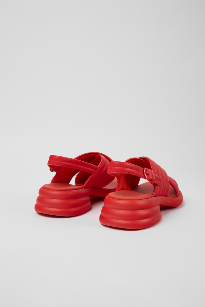 Camper Spiro - Damensandale aus Leder in Rot