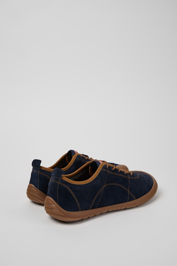 Camper Peu Path - Blauer Herrensneaker aus Nubukleder.
