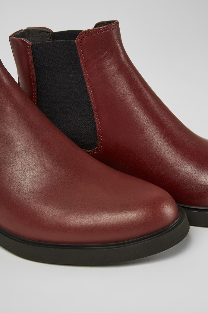 Camper Iman - Weinrote Lederstiefelette