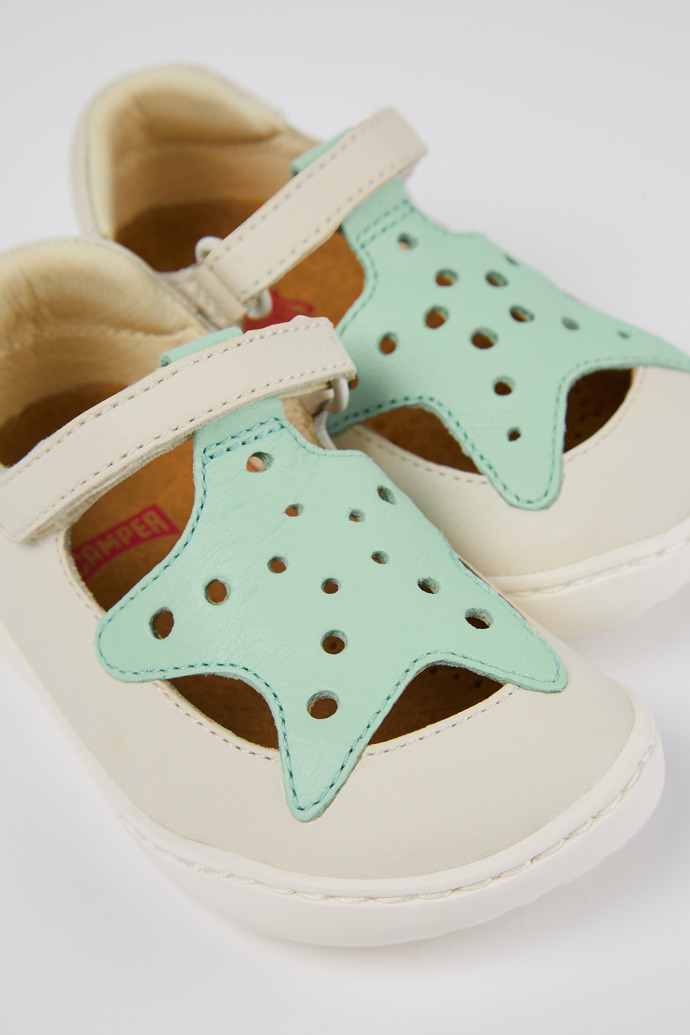 Camper Twins - Weißer Lederschuh