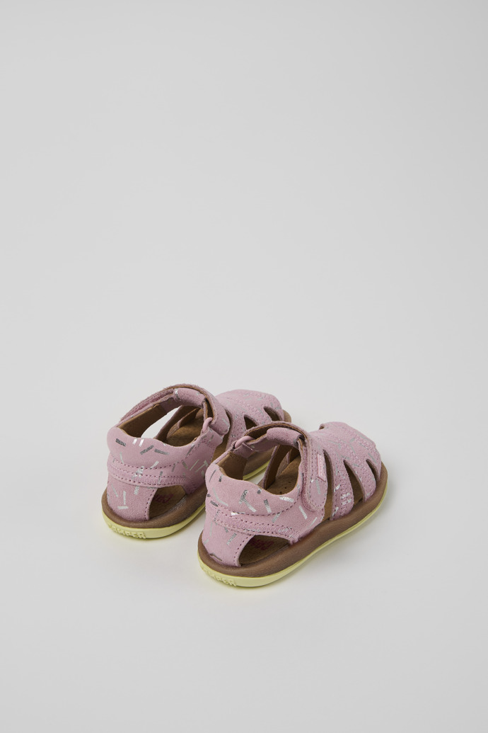 Camper Bicho - Mehrfarbige Kindersandalen aus Nubukleder.