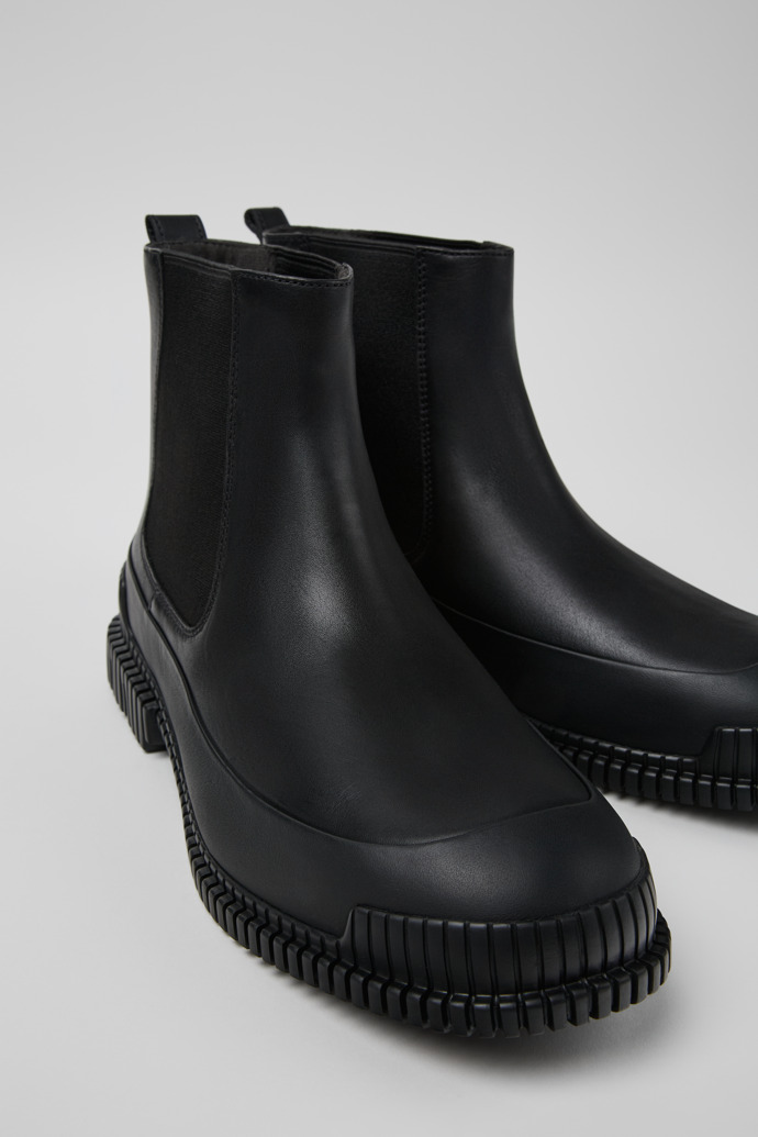 Camper Pix - Schwarze Herrenstiefelette aus Leder.