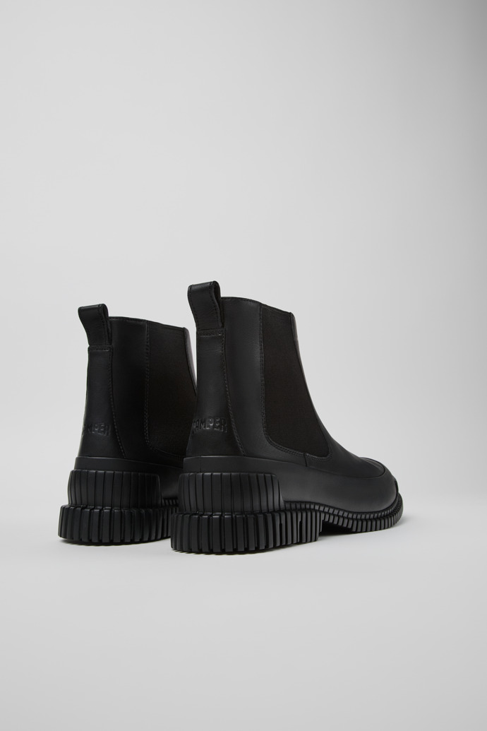 Camper Pix - Schwarze Herrenstiefelette aus Leder.