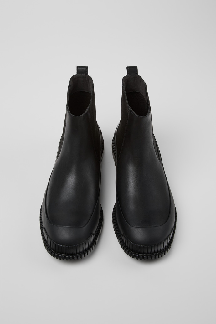 Camper Pix - Schwarze Herrenstiefelette aus Leder.