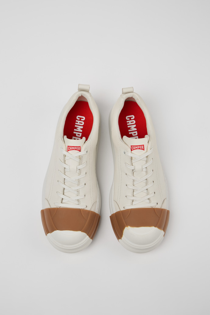 Camper Junction Runner - Weißer Herrensneaker aus Leder.