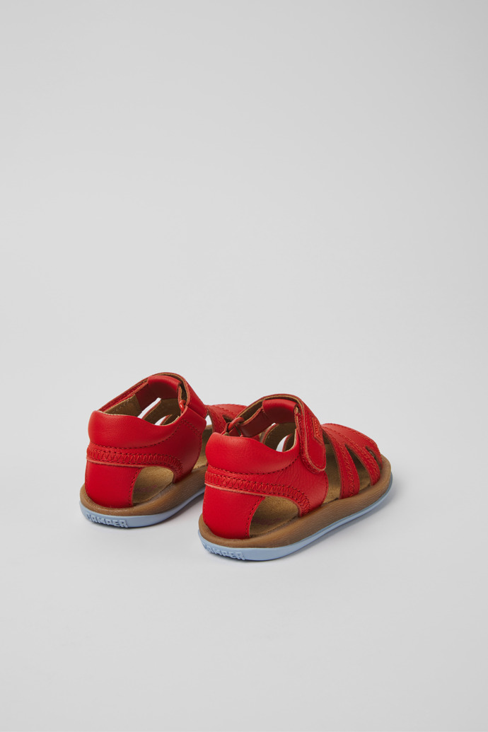Camper Bicho - Rote Kindersandale aus Leder