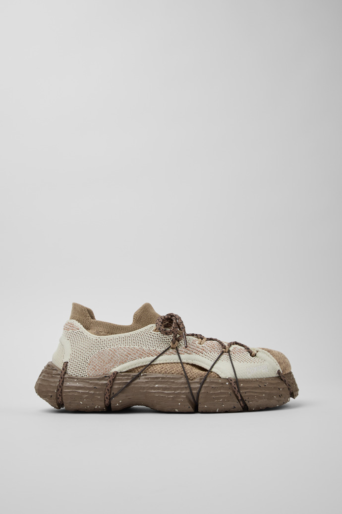 Camper ROKU Shoe Uppers - Weiße und nude Farbtöne (2 Stück) für jeweils den rechten und den linken Schuh.