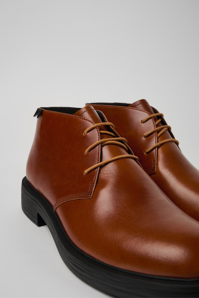 Camper Dean - Braune Herrenstiefelette aus Leder