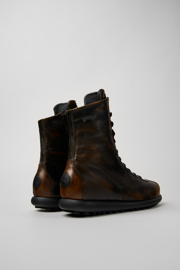 Camper Pelotas - Schwarzbraune Herrenstiefel aus Leder