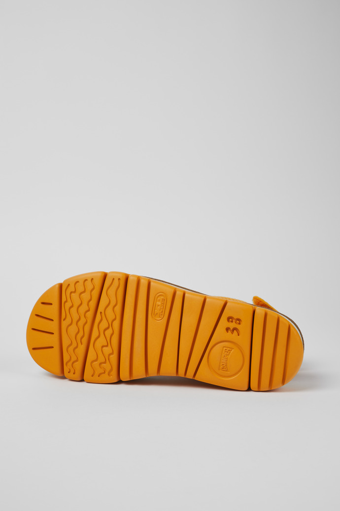 Camper Oruga Up - Orange Damensandalen aus Textil