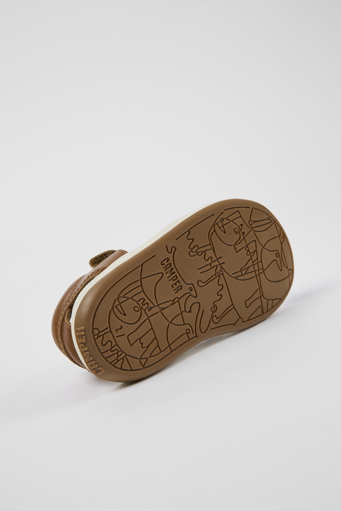 Camper Bicho - Braune Ledersandalen