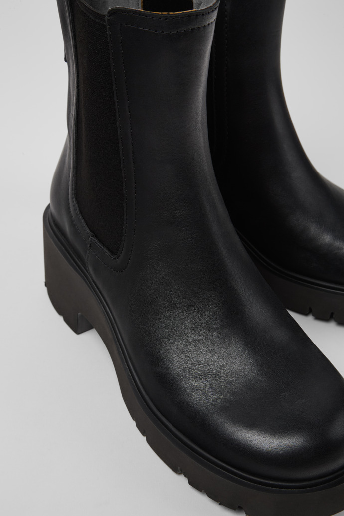 Camper Milah - Schwarze Damenstiefelette aus Leder