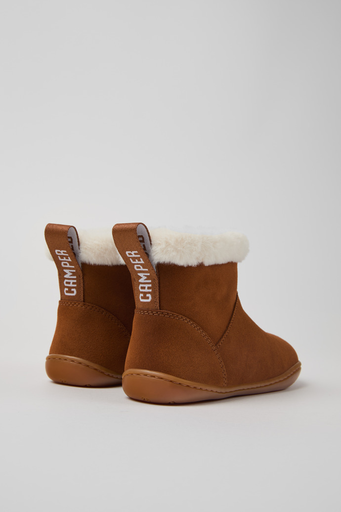 Camper Peu - Braune Kinderstiefelette aus Nubukleder.