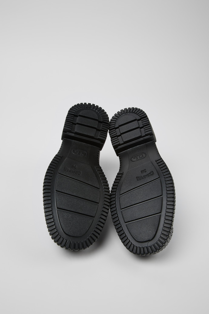 Camper Pix - Grauer und schwarzer Lederloafer für Damen