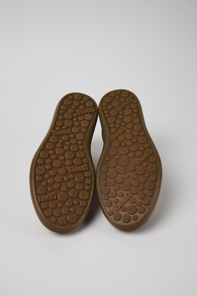 Camper Twins - Rotbrauner Herrensneaker aus Nubukleder