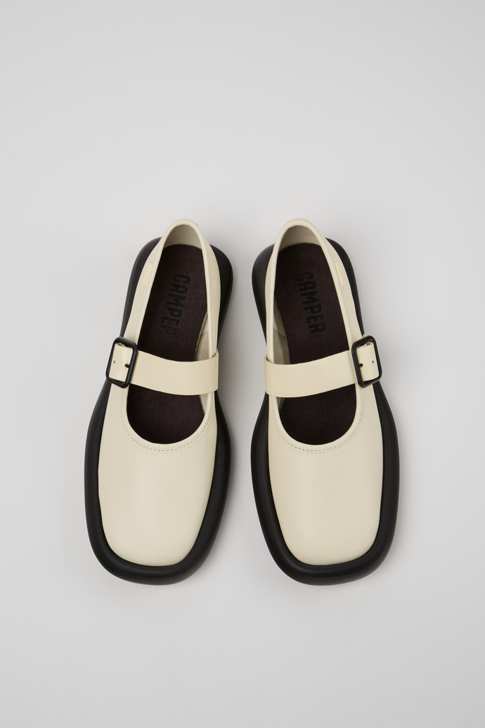 Camper Onda - Weiße Mary Jane-Lederschuhe für Damen
