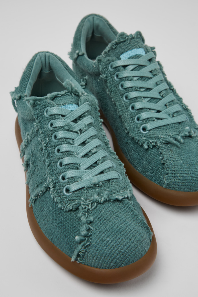 Camper Pelotas Soller - Grüne Damensneaker aus Bio-Baumwolle.