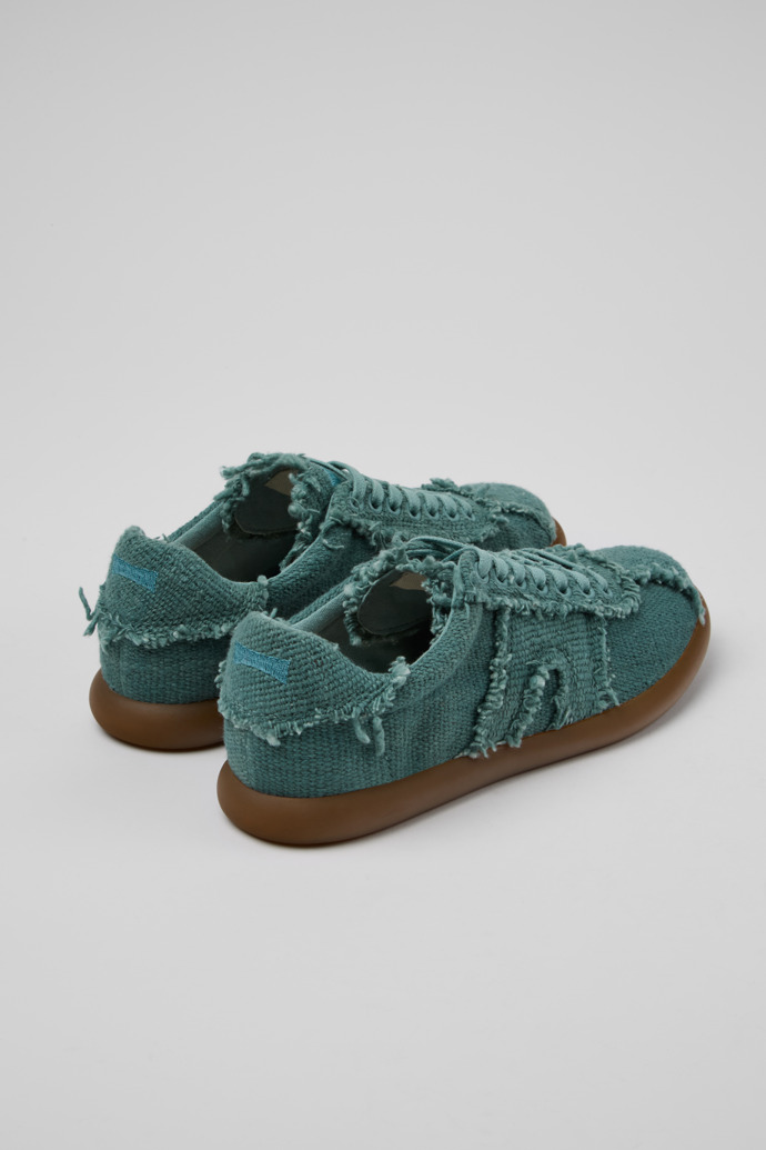 Camper Pelotas Soller - Grüne Damensneaker aus Bio-Baumwolle.