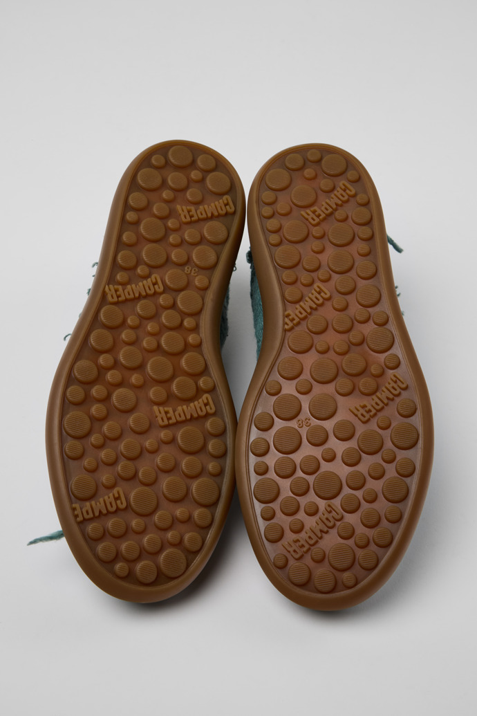 Camper Pelotas Soller - Grüne Damensneaker aus Bio-Baumwolle.