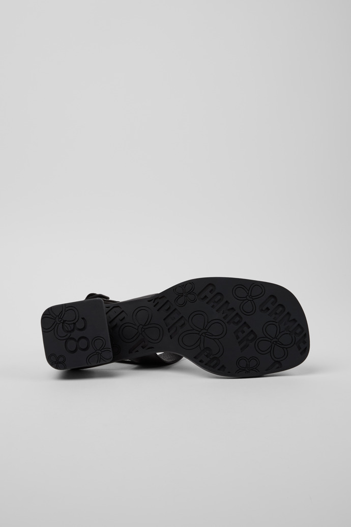 Camper Kora Sandal - Schwarze Ledersandale für Damen.